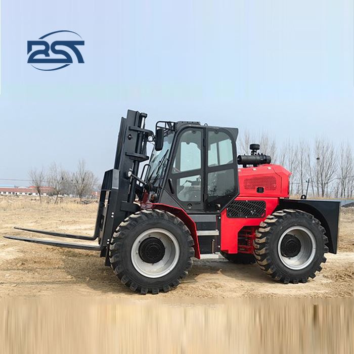 New 5 Tons Rear-Steering Off-road Forklift